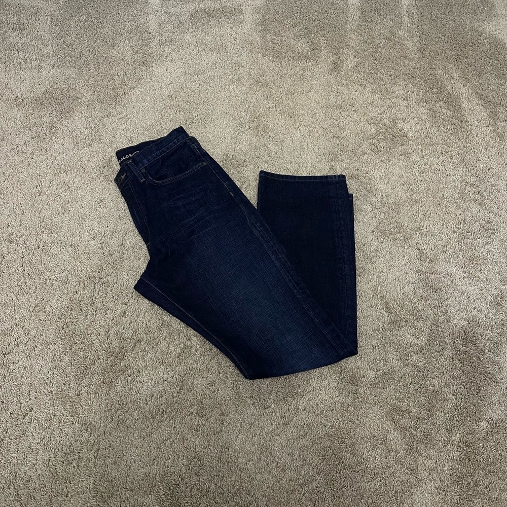 Dark blue Eddie Bauer straight leg jeans